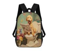 sinyumoney Sac À Dos Scolaire 17 Pouces Pour Adolescents, Impression 3D, Ajustable, À Poches Tendance, Pour Garçons Et Filles.