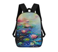 sinyumoney Sac À Dos Scolaire 17 Pouces Pour Adolescents, Impression 3D, Ajustable, À Poches Tendance, Pour Garçons Et Filles.