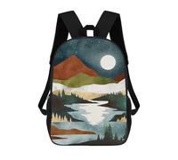 sinyumoney Sac À Dos Scolaire 17 Pouces Pour Adolescents, Impression 3D, Ajustable, À Poches Tendance, Pour Garçons Et Filles.