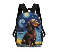 sinyumoney Sac À Dos Scolaire 17 Pouces Pour Adolescents, Impression 3D, Ajustable, À Poches Tendance, Pour Garçons Et Filles.
