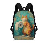 sinyumoney Sac À Dos Scolaire 17 Pouces Pour Adolescents, Impression 3D, Ajustable, À Poches Tendance, Pour Garçons Et Filles.