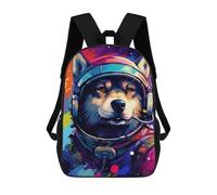 sinyumoney Sac À Dos Scolaire 17 Pouces Pour Adolescents, Impression 3D, Ajustable, À Poches Tendance, Pour Garçons Et Filles.