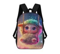 sinyumoney Sac À Dos Scolaire 17 Pouces Pour Adolescents, Impression 3D, Ajustable, À Poches Tendance, Pour Garçons Et Filles.