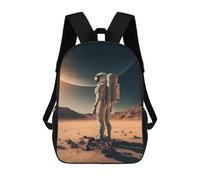 sinyumoney Sac À Dos Scolaire Astronaut on Mars Sac À Dos Scolaire Enfant Imprimé En 3D, Sac De Voyage Tendance, Sac D'école Garçon 17inch
