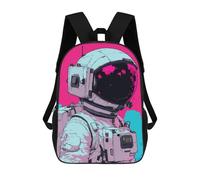 sinyumoney Sac À Dos Scolaire Astronaut Vector Sac À Livres Pour Garçons Et Filles Sac D'école Sac Pour L'université Sac De Voyage D'affaires Sac De Travail 17inch