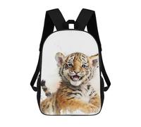 sinyumoney Sac À Dos Scolaire Baby Tiger Watercolor Sac À Livres Pour Garçons Et Filles, Sac D'école, Sac Pour Étudiants, Sac De Voyage D'affaires, Sac De Travail 17inch