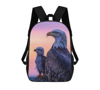 sinyumoney Sac À Dos Scolaire Bald Eagle And Chick Sac À Livres Pour Garçons Et Filles, Sac D'école, Sac Pour Étudiants, Sac De Voyage D'affaires, Sac De Travail 17inch