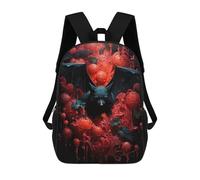 sinyumoney Sac À Dos Scolaire Bat And Blood Sac À Livres Pour Garçons Et Filles Sac D'école Sac Pour L'université Sac De Voyage D'affaires Sac De Travail 17inch