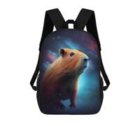 sinyumoney Sac À Dos Scolaire Capybara Galaxy Capibara Sac À Dos Scolaire Enfant Imprimé En 3D, Sac De Voyage Tendance, Sac D'école Garçon 17inch