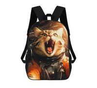 sinyumoney Sac À Dos Scolaire Cat Lost in Space Sac À Livres Pour Garçons Et Filles Sac D'école Sac Pour L'université Sac De Voyage D'affaires Sac De Travail 17inch