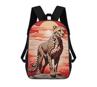 sinyumoney Sac À Dos Scolaire Cheetah Sac À Livres Pour Garçons Et Filles Sac D'école Sac Pour L'université Sac De Voyage D'affaires Sac De Travail 17inch