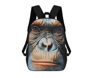 sinyumoney Sac À Dos Scolaire Chimpanzee Portrait Sac À Dos Scolaire Enfant Imprimé En 3D, Sac De Voyage Tendance, Sac D'école Garçon 17inch