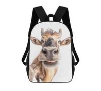 sinyumoney Sac À Dos Scolaire Close-up Wildebeest Selfie Sac À Dos Scolaire Enfant Imprimé En 3D, Sac De Voyage Tendance, Sac D'école Garçon 17inch