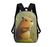 sinyumoney Sac À Dos Scolaire Cute Capybara Animal Sac À Dos Scolaire Enfant Imprimé En 3D, Sac De Voyage Tendance, Sac D'école Garçon 17inch