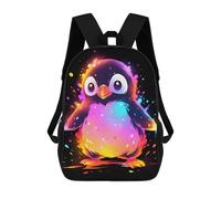 sinyumoney Sac À Dos Scolaire Cute Colorful Penguin Sac À Livres Pour Garçons Et Filles Sac D'école Sac Pour L'université Sac De Voyage D'affaires Sac De Travail 17inch