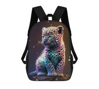 sinyumoney Sac À Dos Scolaire Cute Universe Baby Leopard Sac À Livres Pour Garçons Et Filles, Sac D'école, Sac Pour Étudiants, Sac De Voyage D'affaires, Sac De Travail 17inch