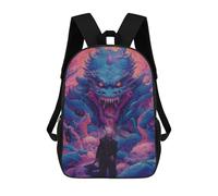 sinyumoney Sac À Dos Scolaire Dragon Confrontation Fantasy Battle Scene Sac À Dos Scolaire Enfant Imprimé En 3D, Sac De Voyage Tendance, Sac D'école Garçon 17inch