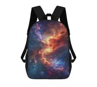 sinyumoney Sac À Dos Scolaire Enfant 17 Pouces Cosmic Nebula Galaxy-2 Sac D'école Imprimé En 3D Pour Garçons (primaire Et Collège)