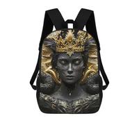sinyumoney Sac À Dos Scolaire Enfant 17 Pouces Dragon Queen Sovereign Sac D'école Imprimé En 3D Pour Garçons (primaire Et Collège)