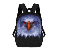 sinyumoney Sac À Dos Scolaire Enfant 17 Pouces Eagle with Red Eyes Sac D'école Imprimé En 3D Pour Garçons (primaire Et Collège)