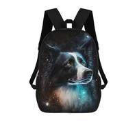 sinyumoney Sac À Dos Scolaire Enfant 17 Pouces Galactic Pup Portrait -2 Sac D'école Imprimé En 3D Pour Garçons (primaire Et Collège)
