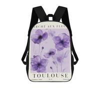 sinyumoney Sac À Dos Scolaire Enfant 17 Pouces Imprimé En 3D Avec Des Motifs D'anime, Idéal Pour Les Voyages Et Les Livres.