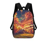 sinyumoney Sac À Dos Scolaire Enfant 17 Pouces Imprimé En 3D Avec Des Motifs D'anime, Idéal Pour Les Voyages Et Les Livres.