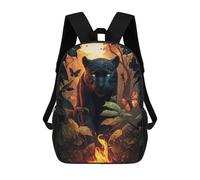 sinyumoney Sac À Dos Scolaire Enfant 17 Pouces Imprimé En 3D Avec Des Motifs D'anime, Idéal Pour Les Voyages Et Les Livres.