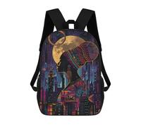 sinyumoney Sac À Dos Scolaire Enfant 17 Pouces Imprimé En 3D Avec Des Motifs D'anime, Idéal Pour Les Voyages Et Les Livres.