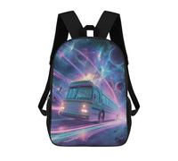 sinyumoney Sac À Dos Scolaire Enfant 17 Pouces Interstellar Bus Adventure Sac D'école Imprimé En 3D Pour Garçons (primaire Et Collège)