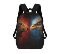 sinyumoney Sac À Dos Scolaire Enfant 17 Pouces Lion Vs Eagle Epic Face-off! Sac D'école Imprimé En 3D Pour Garçons (primaire Et Collège)