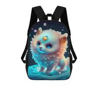 sinyumoney Sac À Dos Scolaire Enfant 17 Pouces Magical Fantasy Creature Sac D'école Imprimé En 3D Pour Garçons (primaire Et Collège)