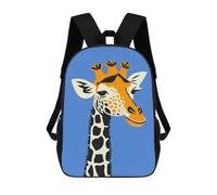 sinyumoney Sac À Dos Scolaire Enfant 17 Pouces Proud Cute Giraffe Sac D'école Imprimé En 3D Pour Garçons (primaire Et Collège)