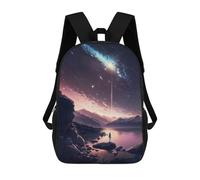 sinyumoney Sac À Dos Scolaire Enfant Tendance Et Décontracté Anime Galaxy Sunset Sac À Dos Scolaire Imprimé En 3D Pour Garçon, Grand Sac À Dos