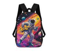sinyumoney Sac À Dos Scolaire Enfant Tendance Et Décontracté Astronaut Playing Guit Sac À Dos Scolaire Imprimé En 3D Pour Garçon, Grand Sac À Dos