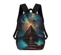 sinyumoney Sac À Dos Scolaire Enfant Tendance Et Décontracté Bridge to The Pyramid Sac À Dos Scolaire Imprimé En 3D Pour Garçon, Grand Sac À Dos