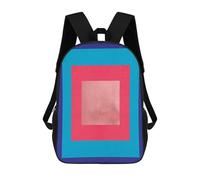 sinyumoney Sac À Dos Scolaire Enfant Tendance Et Décontracté Conceptual Geometry 5 Sac À Dos Scolaire Imprimé En 3D Pour Garçon, Grand Sac À Dos