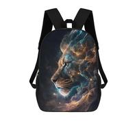 sinyumoney Sac À Dos Scolaire Enfant Tendance Et Décontracté Galaxy King Cosmic Lion Sac À Dos Scolaire Imprimé En 3D Pour Garçon, Grand Sac À Dos