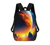 sinyumoney Sac À Dos Scolaire Enfant Tendance Et Décontracté GOLDEN SUNRISE Sac À Dos Scolaire Imprimé En 3D Pour Garçon, Grand Sac À Dos