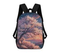 sinyumoney Sac À Dos Scolaire Enfant Tendance Et Décontracté Nature Cherry Blossoms Sac À Dos Scolaire Imprimé En 3D Pour Garçon, Grand Sac À Dos