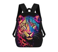 sinyumoney Sac À Dos Scolaire Enfant Tendance Et Décontracté Neon Jaguar Sac À Dos Scolaire Imprimé En 3D Pour Garçon, Grand Sac À Dos
