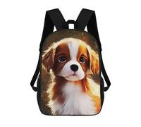 sinyumoney Sac À Dos Scolaire Enfant Tendance Et Décontracté Paint Cute Dog Sac À Dos Scolaire Imprimé En 3D Pour Garçon, Grand Sac À Dos