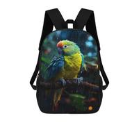 sinyumoney Sac À Dos Scolaire Epic Rainy Parakeet Sac À Livres Pour Garçons Et Filles Sac D'école Sac Pour L'université Sac De Voyage D'affaires Sac De Travail 17inch