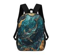 sinyumoney Sac À Dos Scolaire Eternal Wanderer Kintsugi Art Sac À Livres Pour Garçons Et Filles Sac D'école Sac Pour L'université Sac De Voyage D'affaires Sac De Travail 17inch