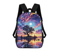sinyumoney Sac À Dos Scolaire Fantasy Tree Sac À Dos Scolaire Enfant Imprimé En 3D, Sac De Voyage Tendance, Sac D'école Garçon 17inch