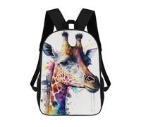 sinyumoney Sac À Dos Scolaire Giraffe Watercolor Sac À Livres Pour Garçons Et Filles Sac D'école Sac Pour L'université Sac De Voyage D'affaires Sac De Travail 17inch