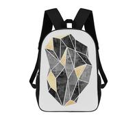 sinyumoney Sac À Dos Scolaire Golden Diamond Sac À Dos Scolaire Enfant Imprimé En 3D, Sac De Voyage Tendance, Sac D'école Garçon 17inch