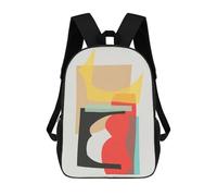 sinyumoney Sac À Dos Scolaire Harmonious Collage 3 Sac À Dos Scolaire Enfant Imprimé En 3D, Sac De Voyage Tendance, Sac D'école Garçon 17inch