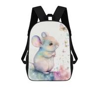 sinyumoney Sac À Dos Scolaire Imprimé En 3D 17inch Sac À Dos Pour Enfants Adorable Litte Mouse Sacs À Livres Grande Capacité Sacs D'école Et De Voyage Pour Enfants/étudiants/adultes