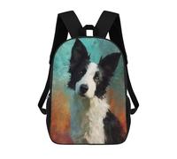 sinyumoney Sac À Dos Scolaire Imprimé En 3D 17inch Sac À Dos Pour Enfants Border Collie Art Print -1 Sacs À Livres Grande Capacité Sacs D'école Et De Voyage Pour Enfants/étudiants/adultes